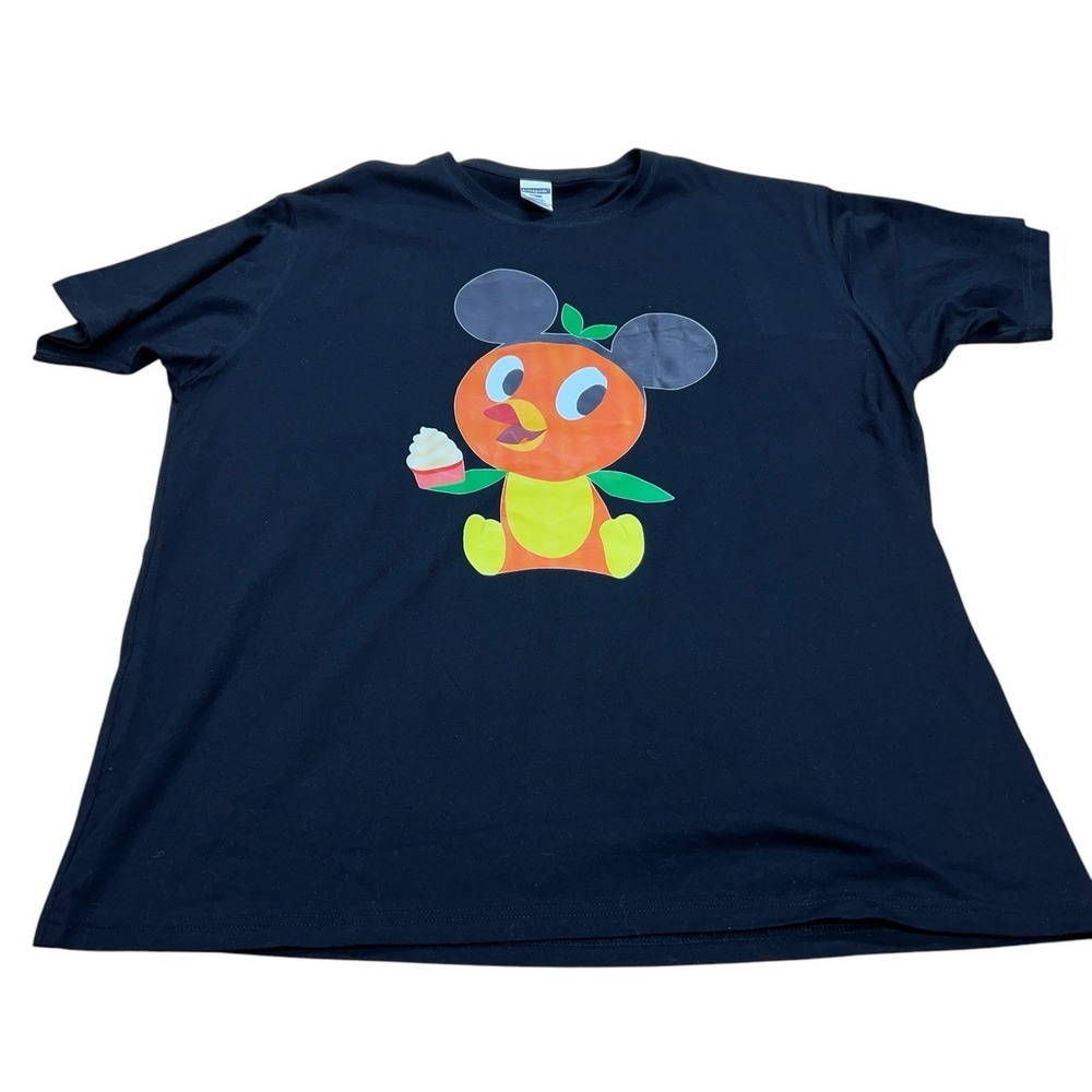 Disney Florida Orange Bird Mickey Ears Black‎ T-Shirt Unisex Short Sleeve 3x